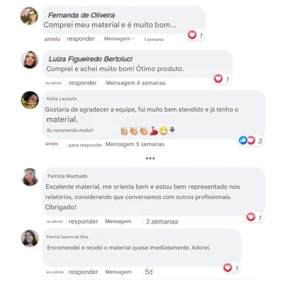Depoimento em print — atende gestantes
