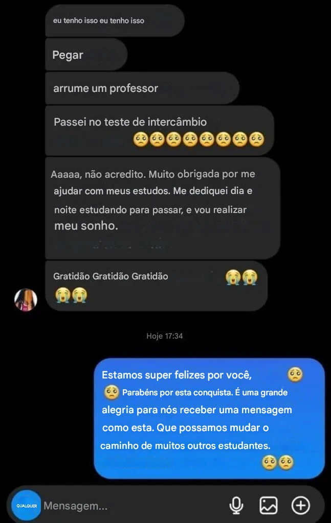 Depoimento em print — terapeuta com clínica